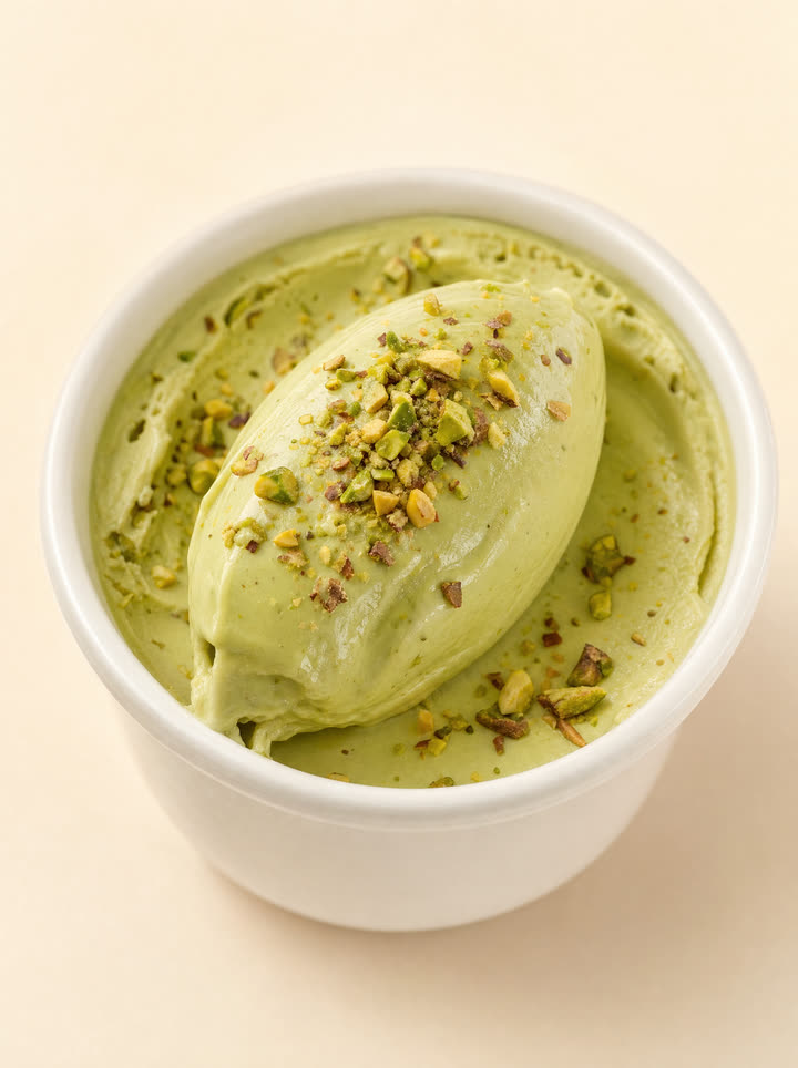 Gelato al pistacchio in coppetta